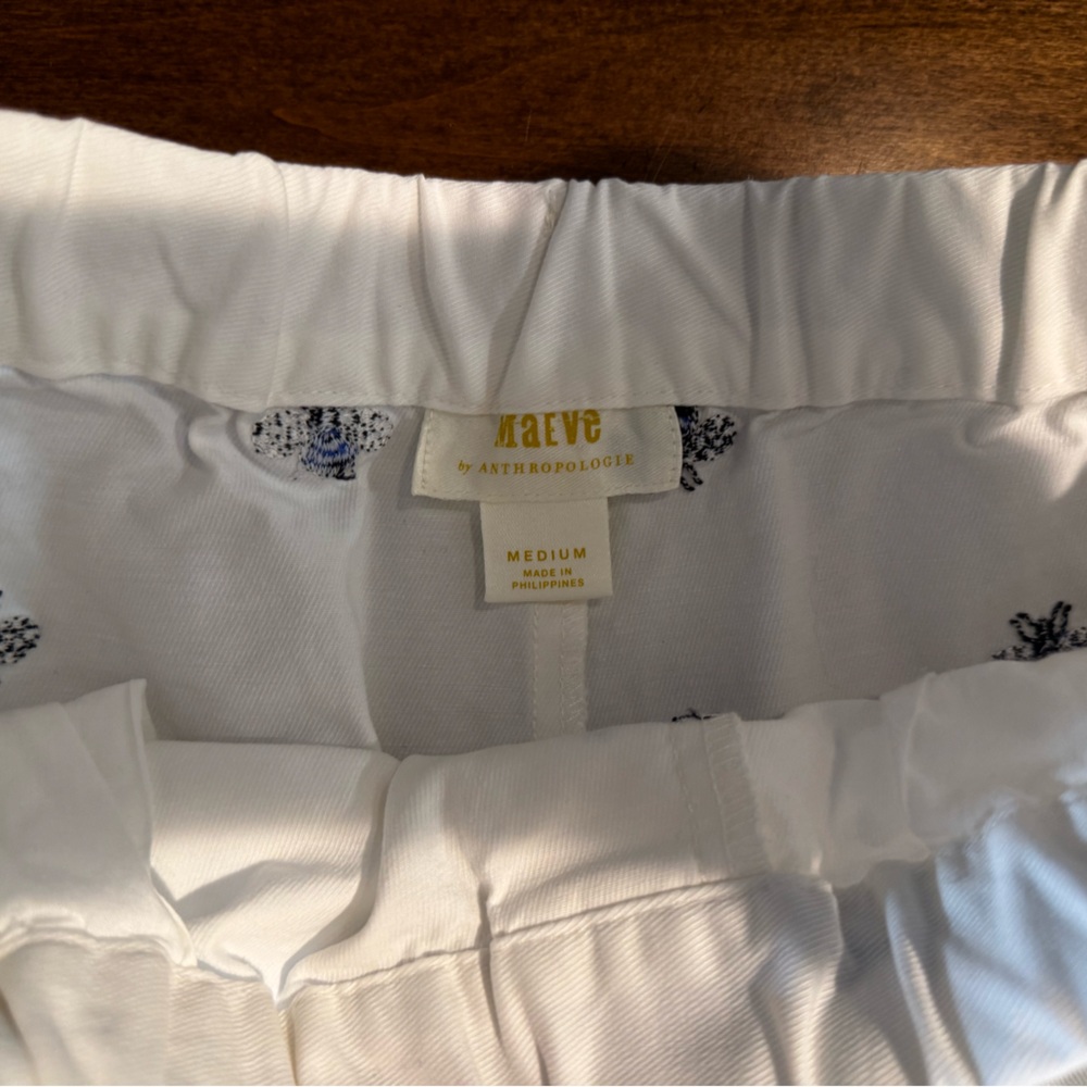 Anthropologie Embroidered Bumble Bee Track Pants! - Picture 3 of 9
